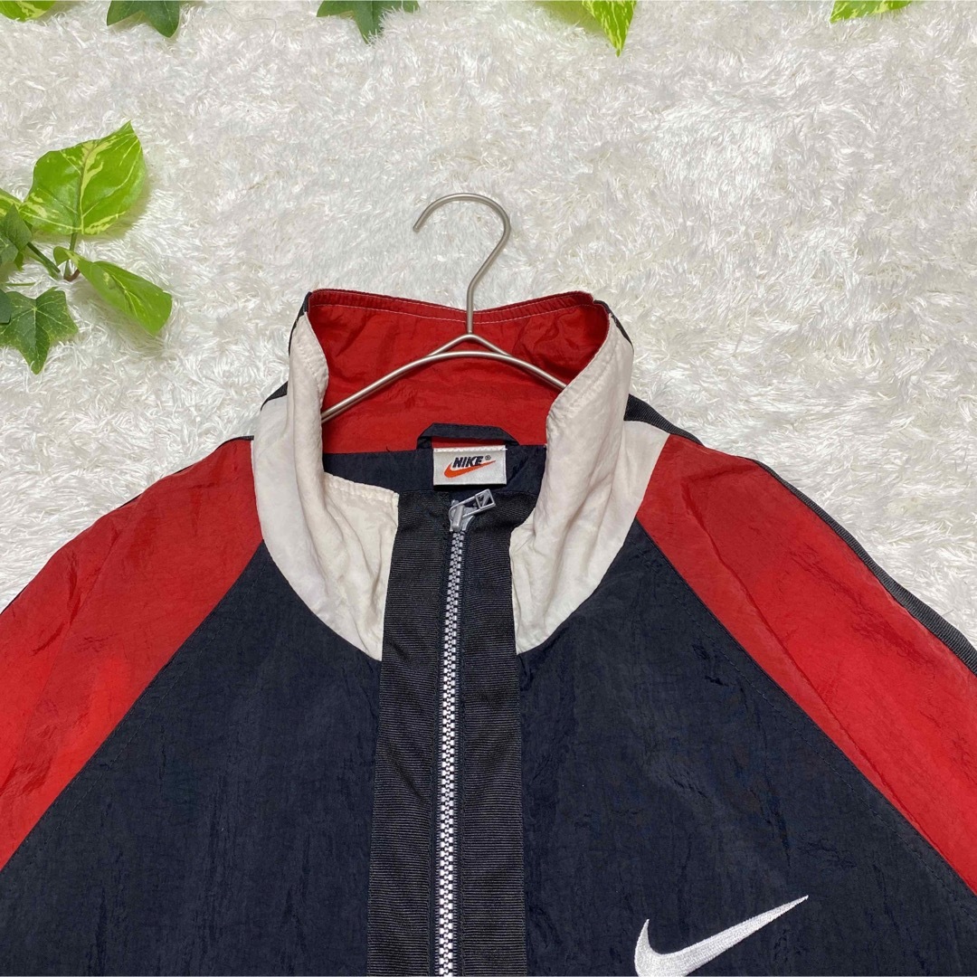 NIKE - NIKE ナイキ ナイロンジャケット ブルゾン 刺繍 古着 ス NIKE - NIKE ナイキ ナイロンジャケット ブルゾン 刺繍 古着 ス