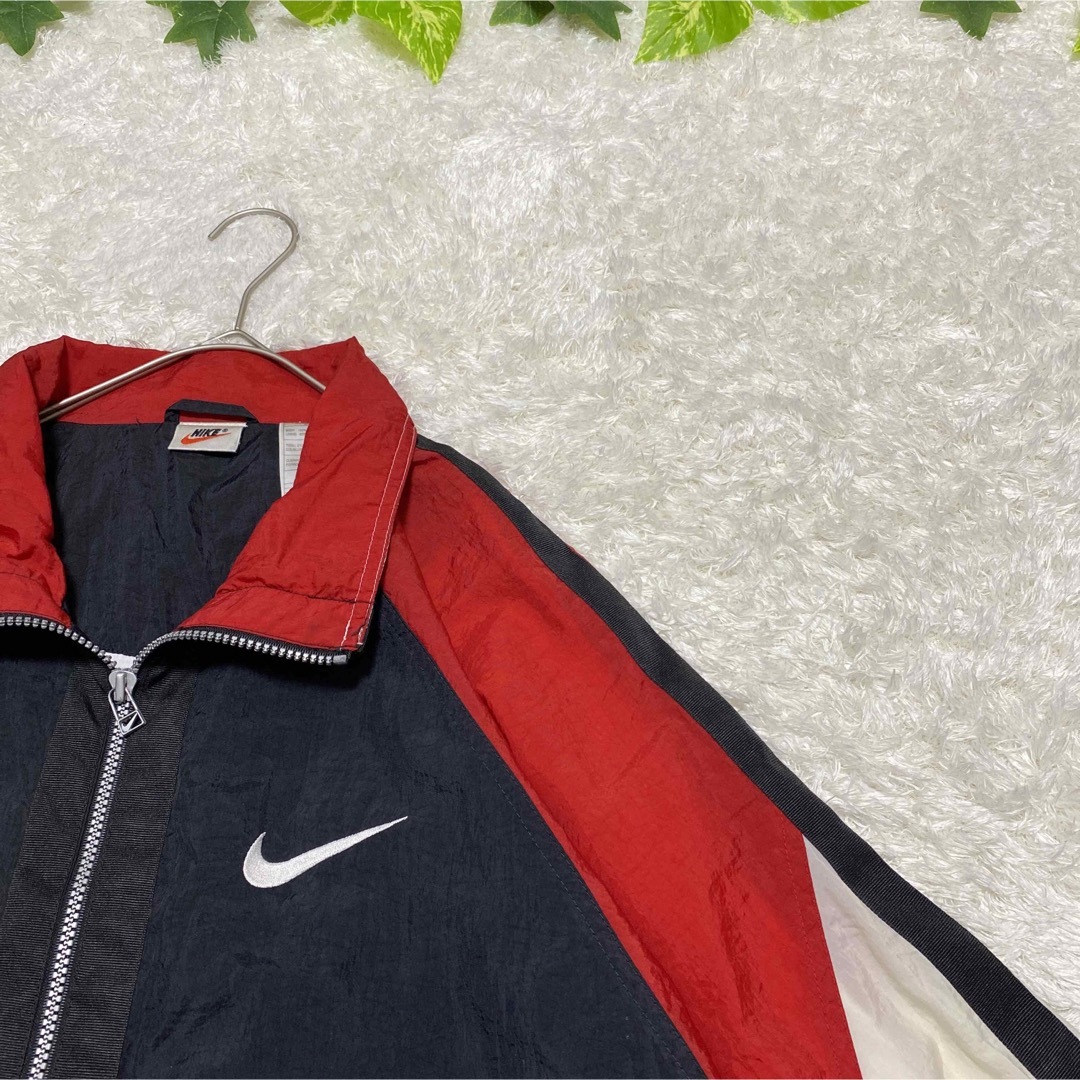NIKE - NIKE ナイキ ナイロンジャケット ブルゾン 刺繍 古着 ス NIKE - NIKE ナイキ ナイロンジャケット ブルゾン 刺繍 古着 ス