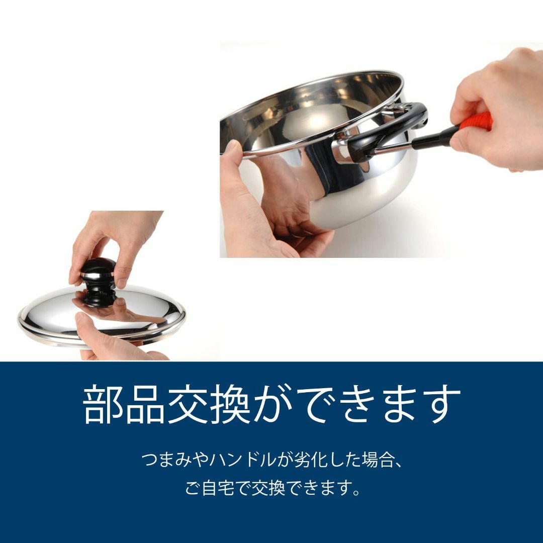 宮崎製作所 オブジェ 両手鍋 深型 ジャンボ 28cm 日本製 5年 IH対応 の ...