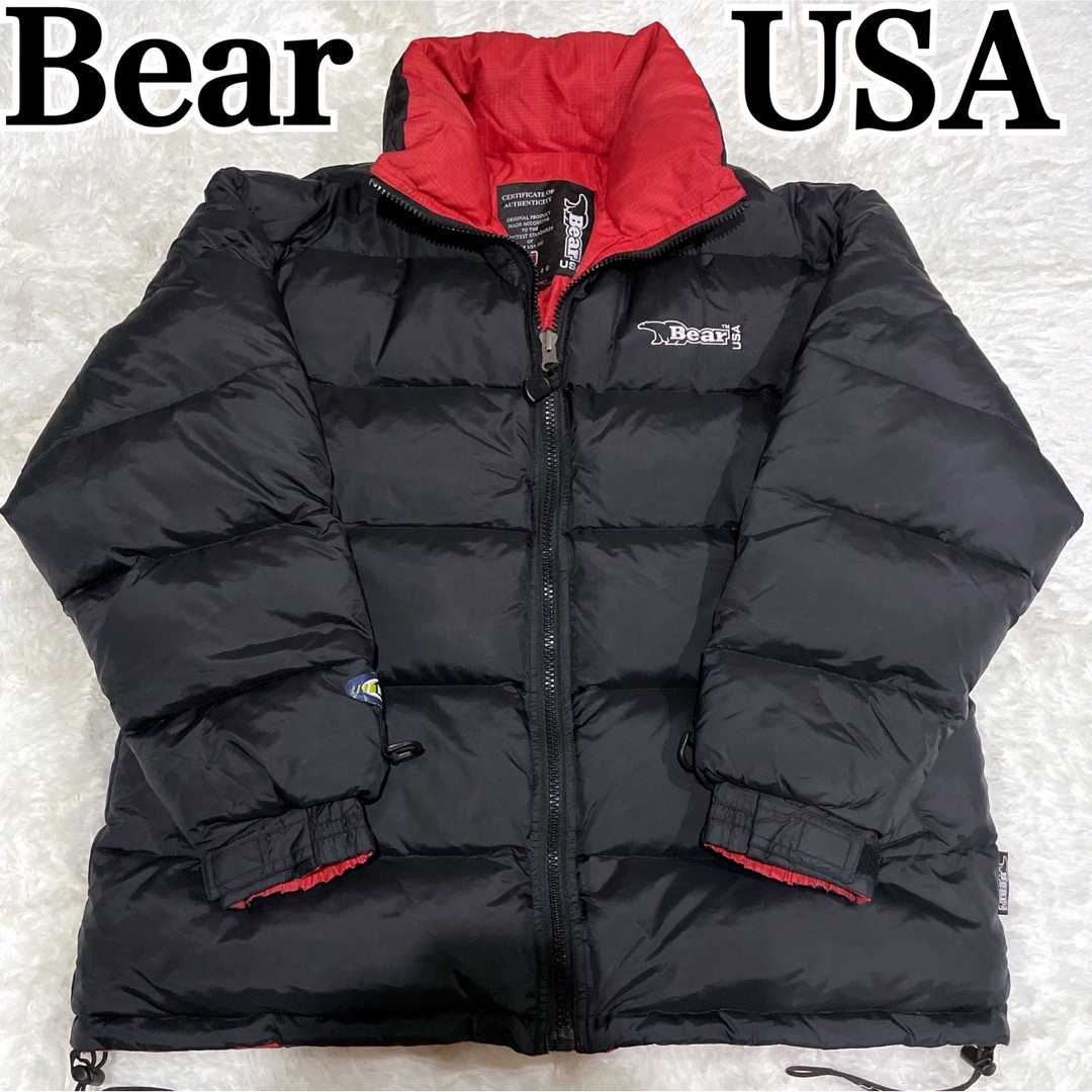 「美品」90's bear USA ベアー リバーシブルブルゾン