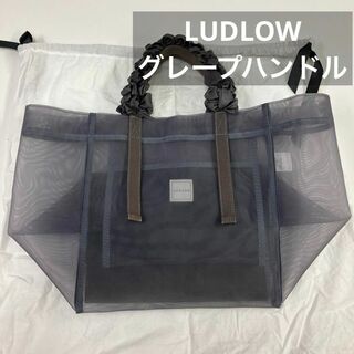 【新品】  LUDLOW / ラドロー | ベロアメッシュバッグ | グレー系 | レディース