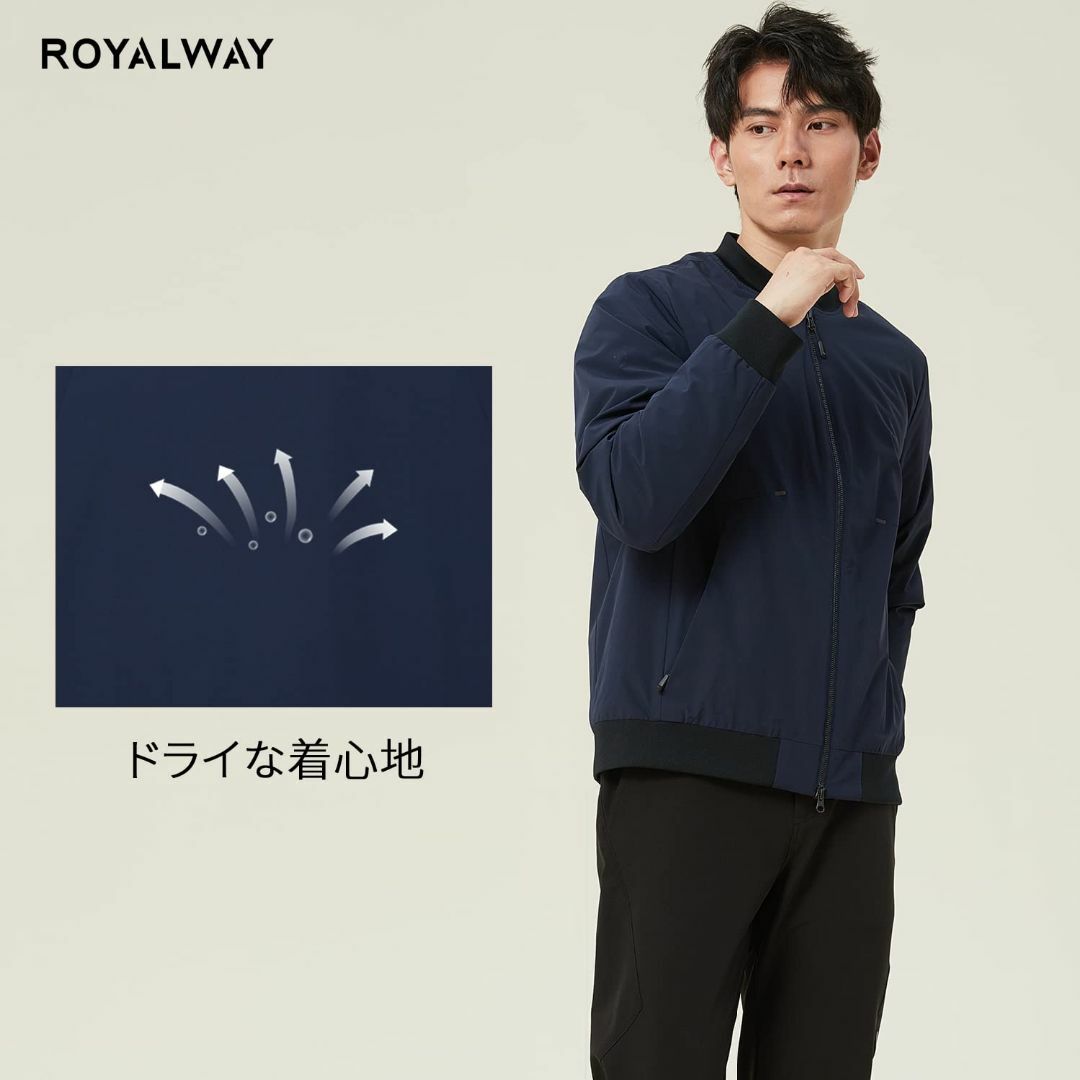 【ROYALWAY】 ロイヤルウェイ 中綿入り軽量ジャケット メンズ アウター