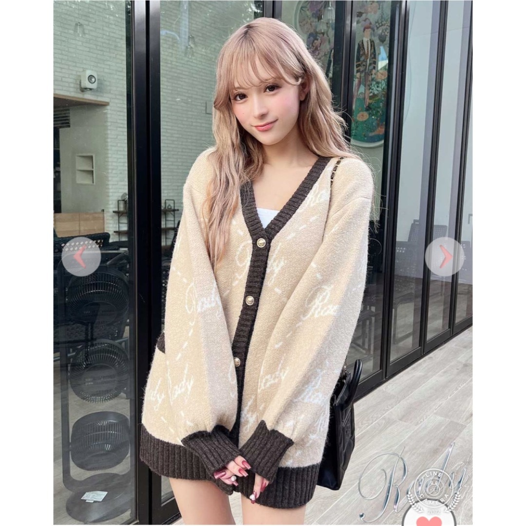 【新品】♡ Rady ロゴニットカーディガン ♡