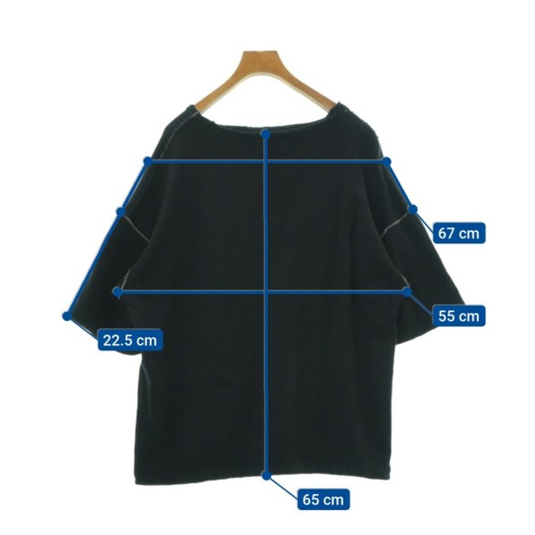 STUDIOUS(ステュディオス)のSTUDIOUS ステュディオス Tシャツ・カットソー 2(M位) 黒 【古着】【中古】 メンズのトップス(Tシャツ/カットソー(半袖/袖なし))の商品写真