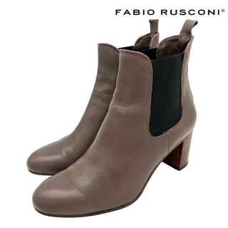 ファビオルスコーニ(FABIO RUSCONI)の〈美品〉FABIO RUSCONI ファビオルスコーニ【24】ショートブーツ 黒(ブーツ)