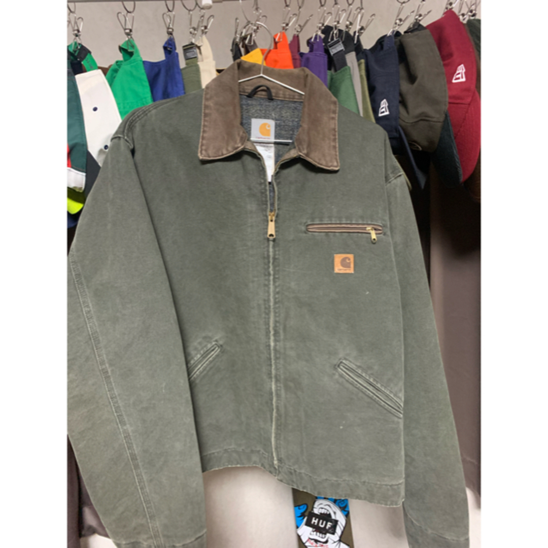 carhartt(カーハート)のジョニーデップ着 USA製 カーハート デトロイト ジャケット L モス MOS メンズのジャケット/アウター(その他)の商品写真