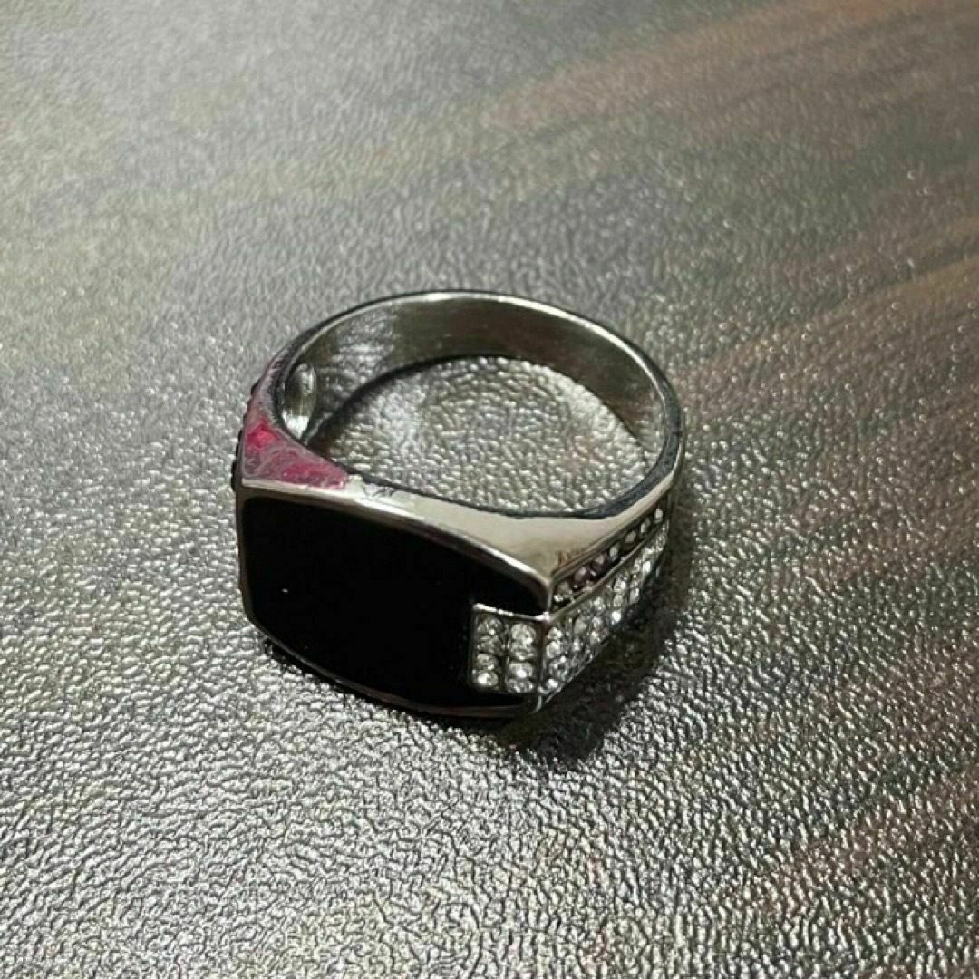 【R002】リング　メンズ　指輪　シルバー　ジルコニア　20号 メンズのアクセサリー(リング(指輪))の商品写真