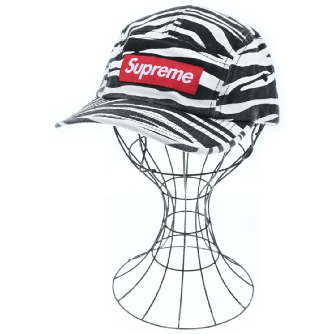 Supreme - Supreme シュプリーム キャップ - 白x黒(ゼブラ) 【古着