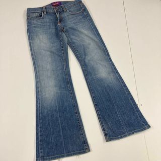 Landlubber y2k フレアデニムパンツ　ストレッチ　女子　USA