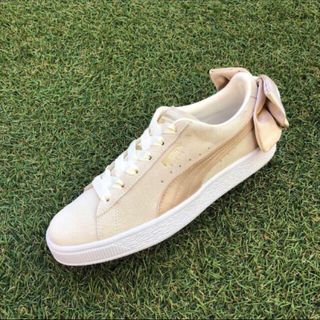 プーマ(PUMA)の美品23 PUMA SUEDE BOW スエード ボウ E736(スニーカー)