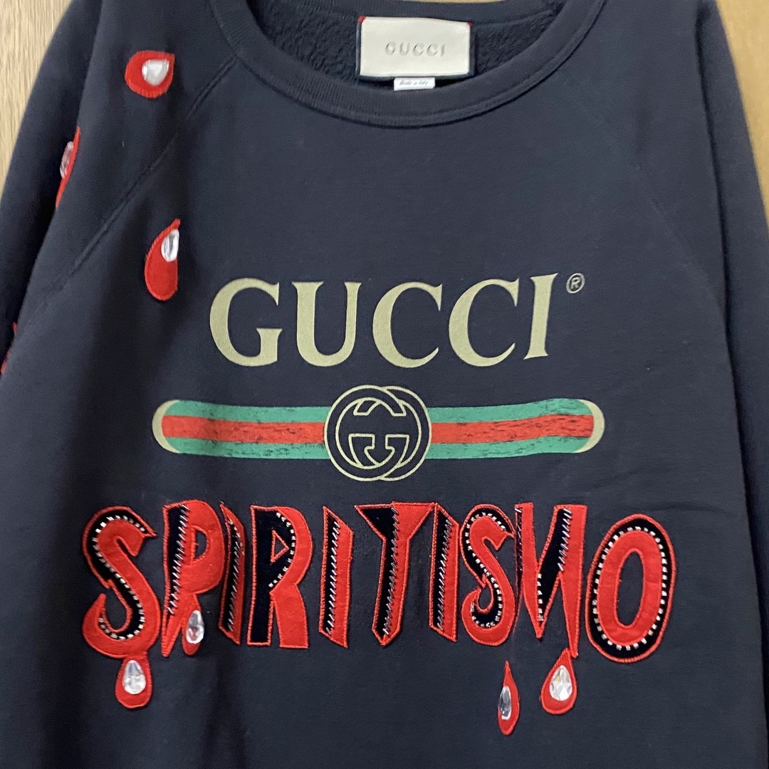 Gucci(グッチ)のGUCCI グッチ トレーナー  ブラック メンズ  Mサイズ 新品未使用 メンズのトップス(スウェット)の商品写真