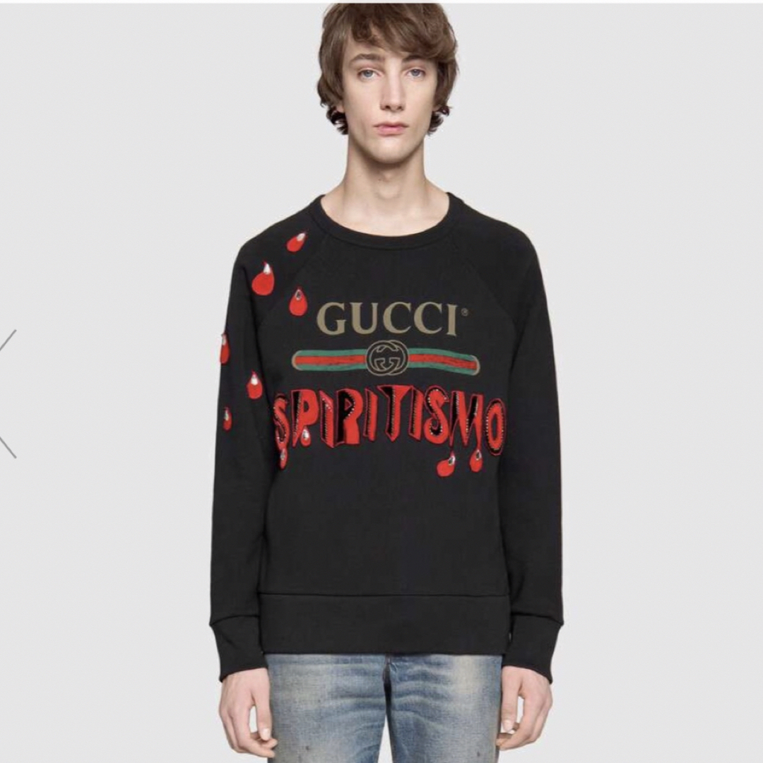 Gucci(グッチ)のGUCCI グッチ トレーナー  ブラック メンズ  Mサイズ 新品未使用 メンズのトップス(スウェット)の商品写真