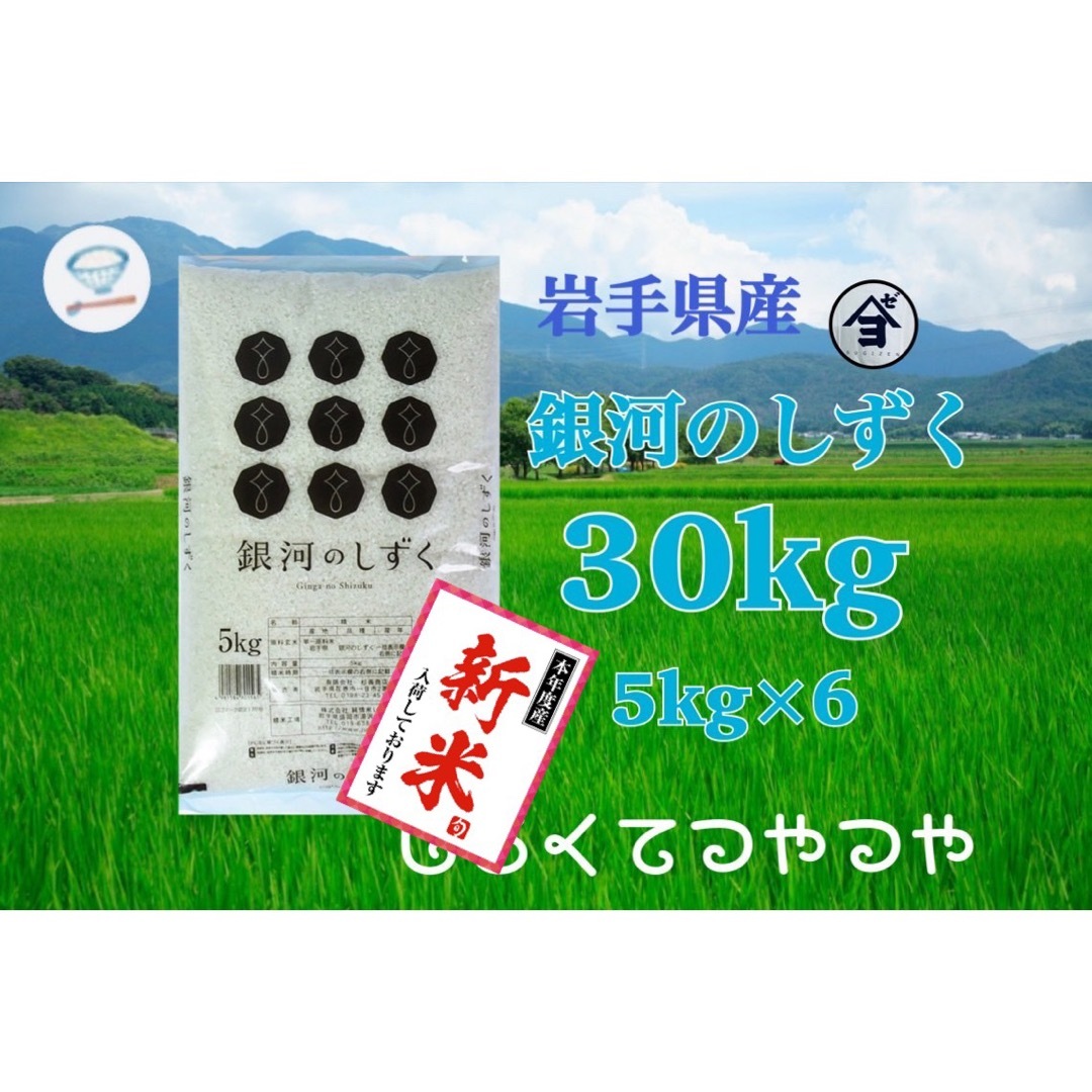 お米 新米!精米【令和5年産岩手県産銀河のしずく25kg】5kg お米 新米!精米【令和5年産岩手県産銀河のしずく25kg】5kg