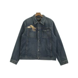 アンダーカバー(UNDERCOVER)のUNDER COVER デニムジャケット 5(XL位) インディゴ(デニム) 【古着】【中古】(Gジャン/デニムジャケット)