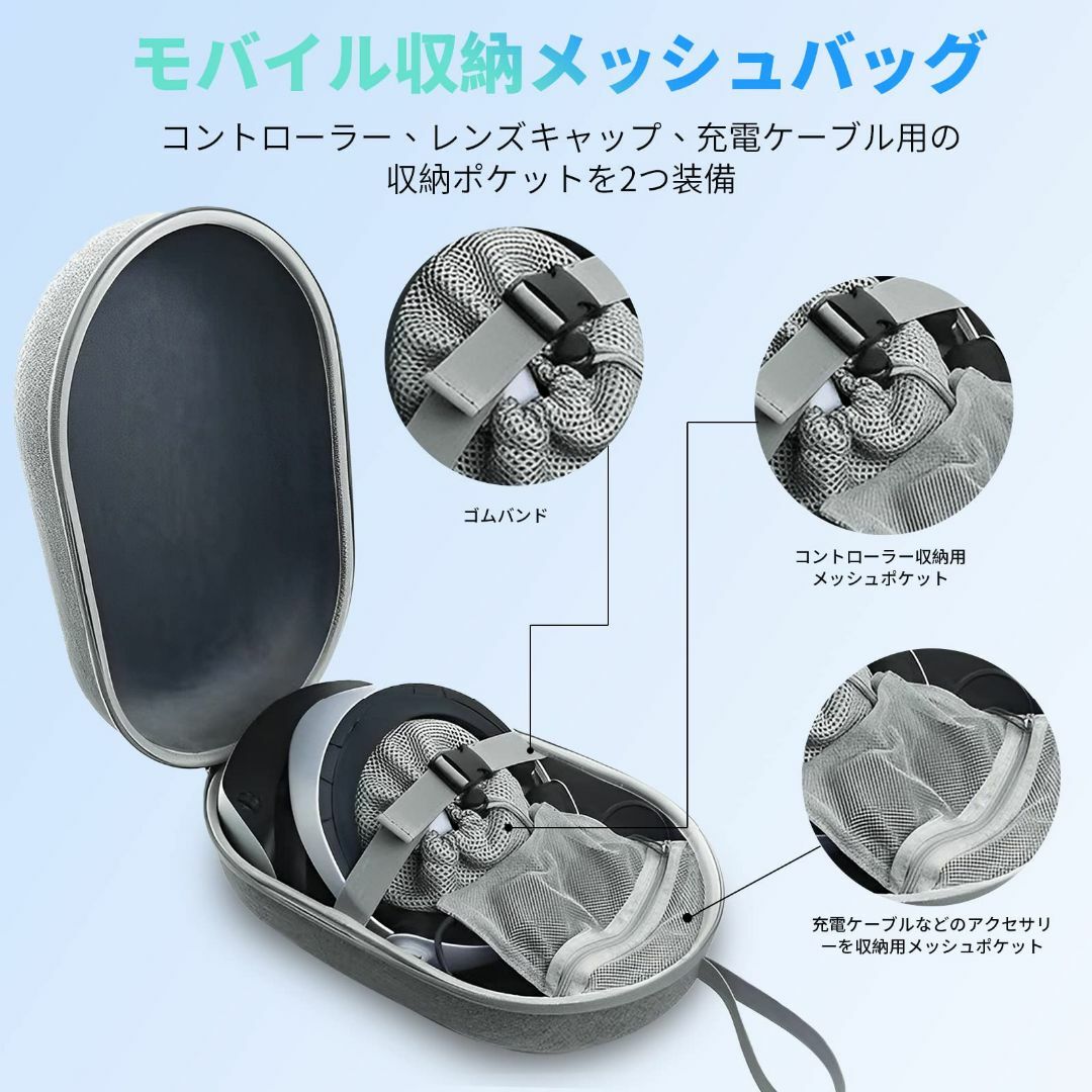 PSVR2用 保護ケース 収納バッグ 保護カバー 多機能対応 Playstatiの