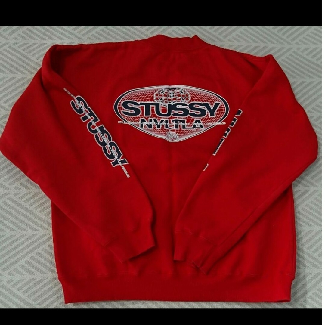 STUSSY Curly Logo ニットセーター ユニセックス Mっ緑-