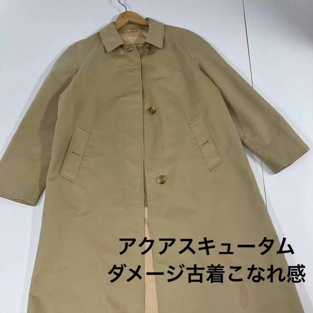 【極美品 60S 希少】Aquascutum ピュアキャメルヘア ケープコート