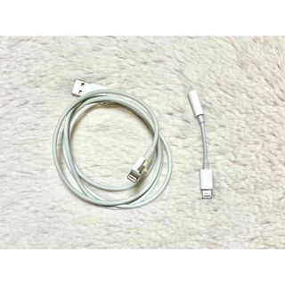 アップル(Apple)の【ジャンク品】Apple アップル　純正　充電ケーブル　イヤホンジャック(ストラップ/イヤホンジャック)