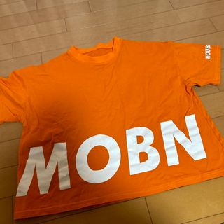 オレンジのオーバーTシャツ　120センチ(Tシャツ/カットソー)