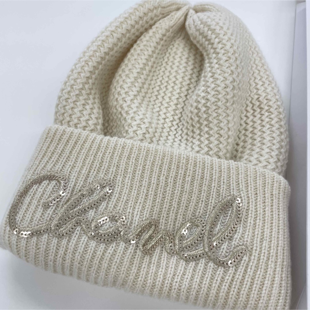 【正規品】新品　CHANEL ウールカシミヤ　ニット帽