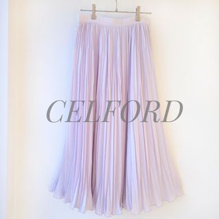 CELFORD - セルフォード ハイウエストプリーツフレアスカート ライト ...