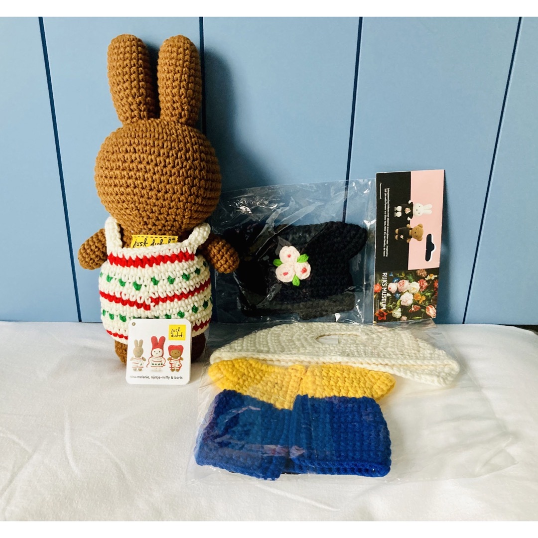 miffy(ミッフィー)のtoki様専用ジャストダッチ社あみぐるみ3点 ハンドメイドのぬいぐるみ/人形(あみぐるみ)の商品写真