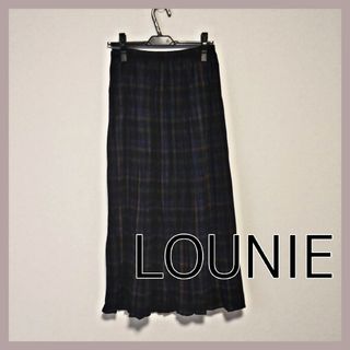 LOUNIE 夏用 ピンク ヒョウ柄 ロングフレアスカート