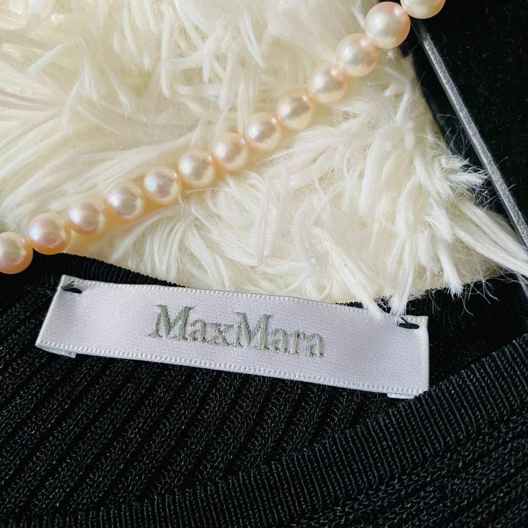 極美品 マックスマーラ 最高級白タグ 近年モデル ニット ドッキングワンピース