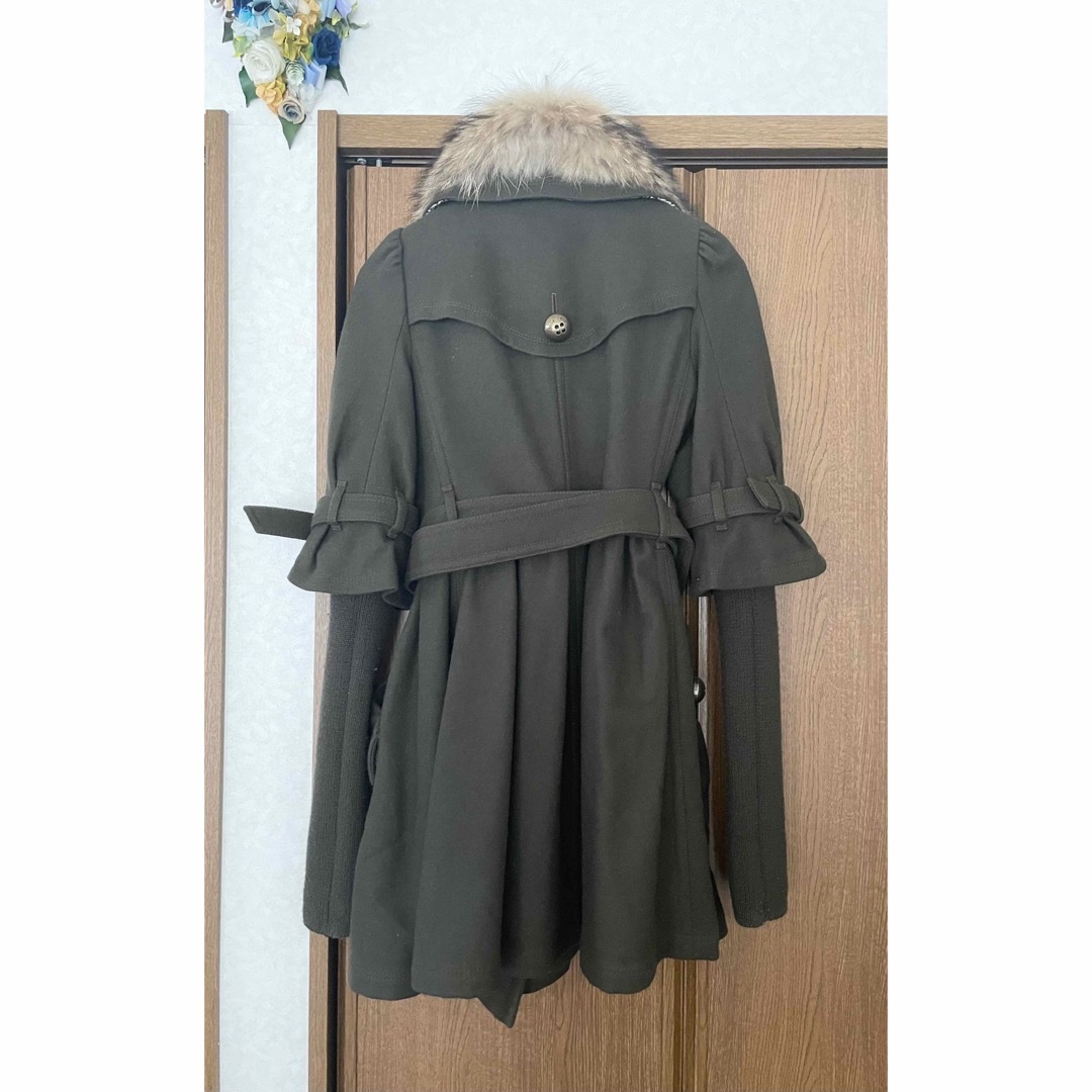 ハラジュクハウス限定カラー カーキ ウールドレスコート バーバリーブルーレーベル