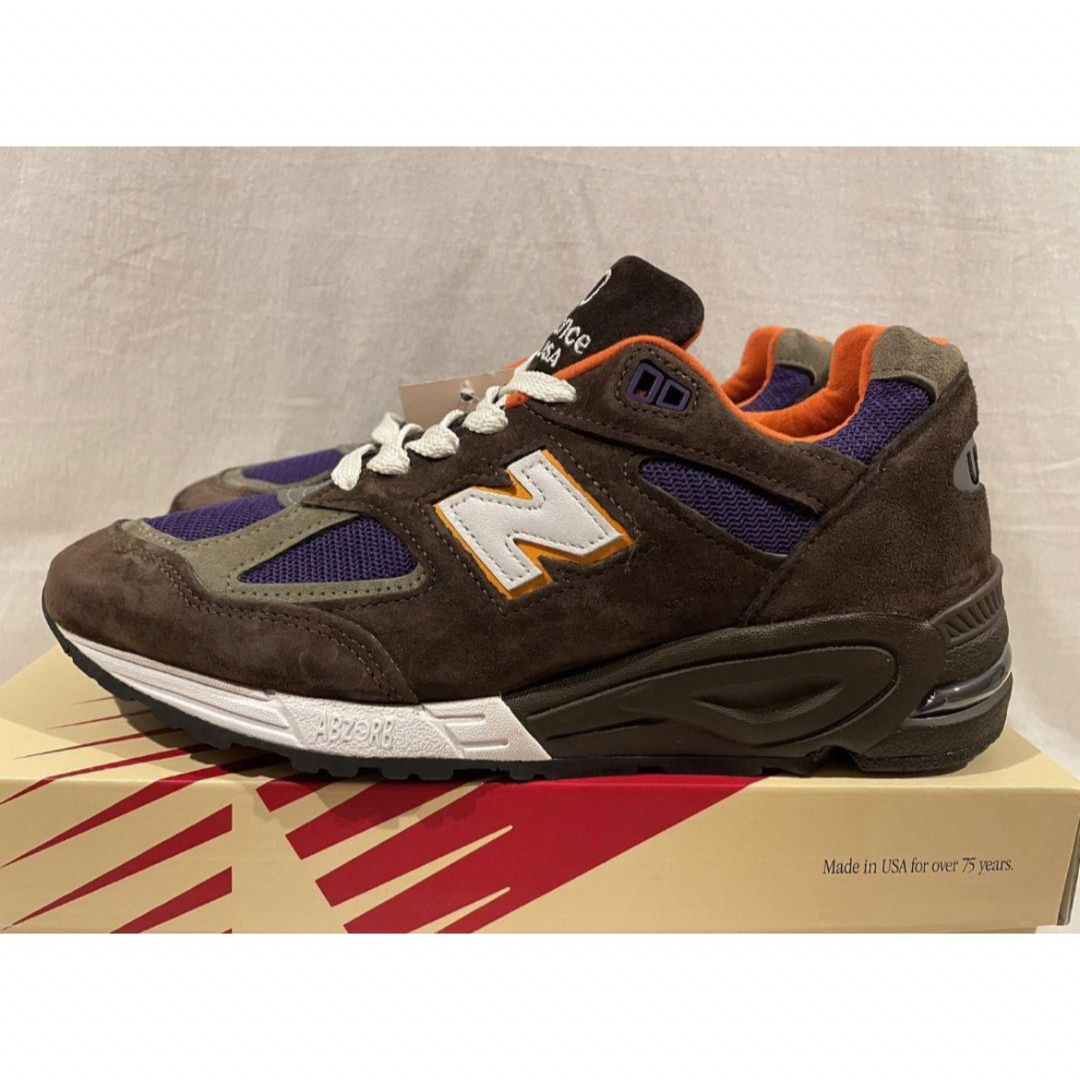 New Balance(ニューバランス)の新品new balance990V2アメリカ製ブラウン26.5 メンズの靴/シューズ(スニーカー)の商品写真