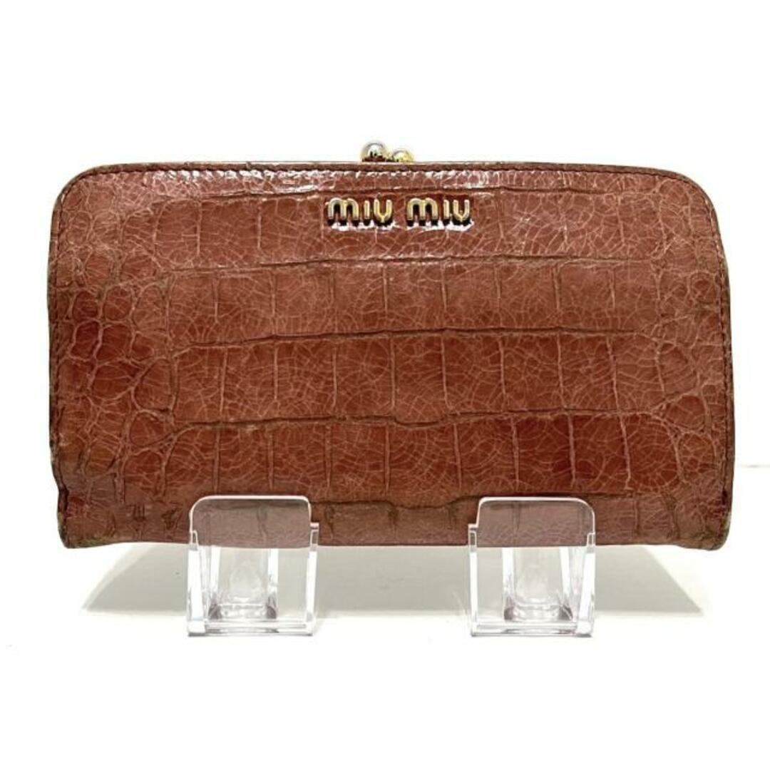 MIUMIU 長財布 オレンジ