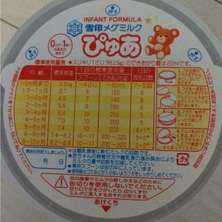 ユキジルシメグミルク(雪印メグミルク)のぴゅあ　ミルク缶　820g(その他)