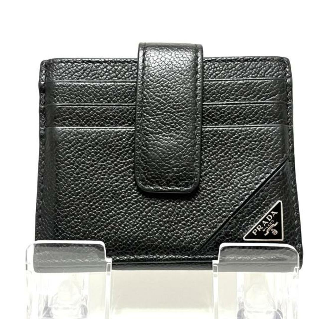 PRADA(プラダ) カードケース - 黒 レザー-