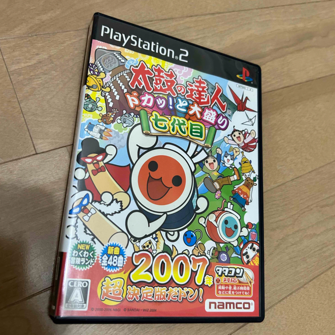 PlayStation2(プレイステーション2)の太鼓の達人 7代目 エンタメ/ホビーのゲームソフト/ゲーム機本体(家庭用ゲームソフト)の商品写真