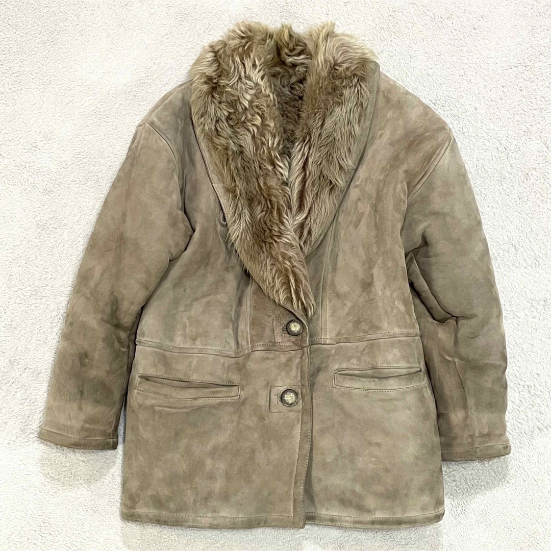 Shearling リアルレザー　羊革　ムートンコート　ジャケット　リアルファー