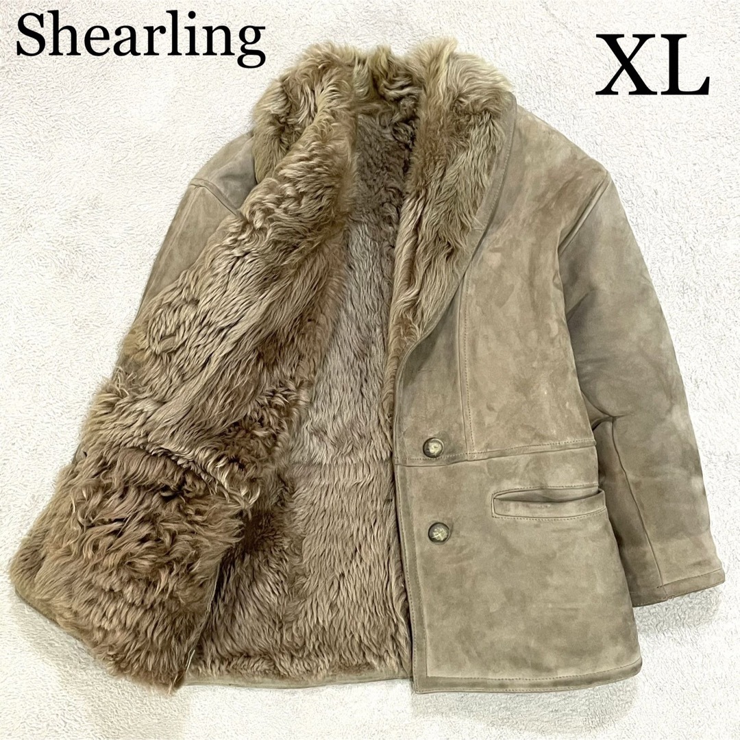 Shearling リアルレザー　羊革　ムートンコート　ジャケット　リアルファー