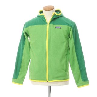 パタゴニア(patagonia)の【中古】パタゴニア patagonia フリース フーディージャケット ライトグリーンxグリーン×イエロー【サイズ表記なし（S位）】【メンズ】(その他)