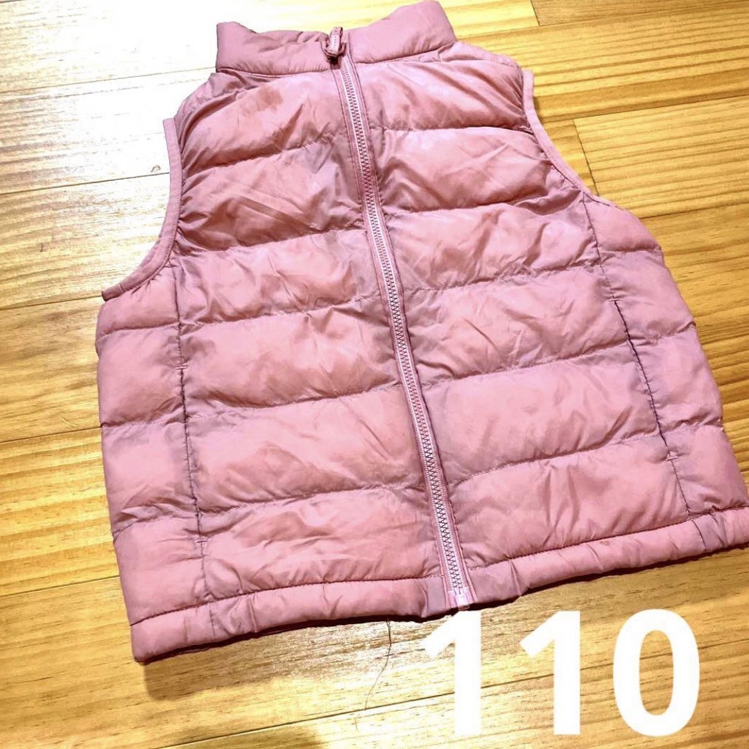 UNIQLO(ユニクロ)のUNIQLO ダウン ピンク 110cm キッズ/ベビー/マタニティのキッズ服女の子用(90cm~)(ジャケット/上着)の商品写真