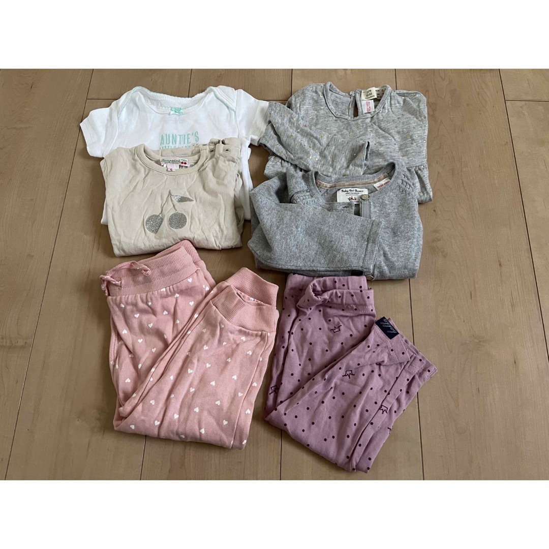 ZARA(ザラ)の【まとめ売り】ZARAベビー hakkababy H&M カーターズ　80cm キッズ/ベビー/マタニティのベビー服(~85cm)(Ｔシャツ)の商品写真