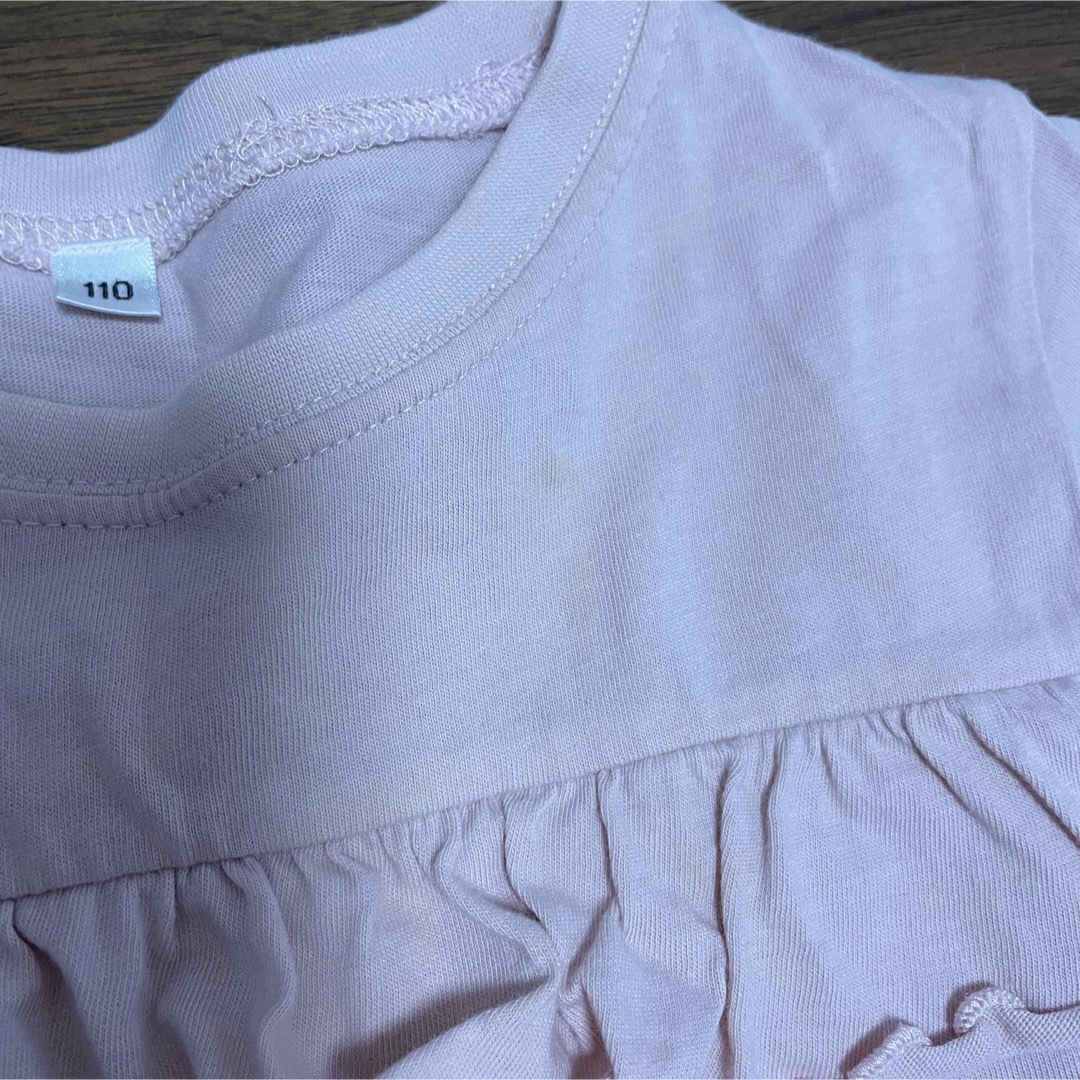110センチ　ロンT 長袖シャツ　4枚 キッズ/ベビー/マタニティのキッズ服女の子用(90cm~)(Tシャツ/カットソー)の商品写真