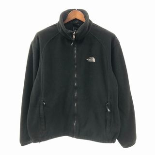 ザノースフェイス(THE NORTH FACE)のTHE NORTH FACE ノースフェイス フリースジャケット アウトドア キャンプ アウター 防寒 ブラック (メンズ L) 中古 古着 O9945(その他)