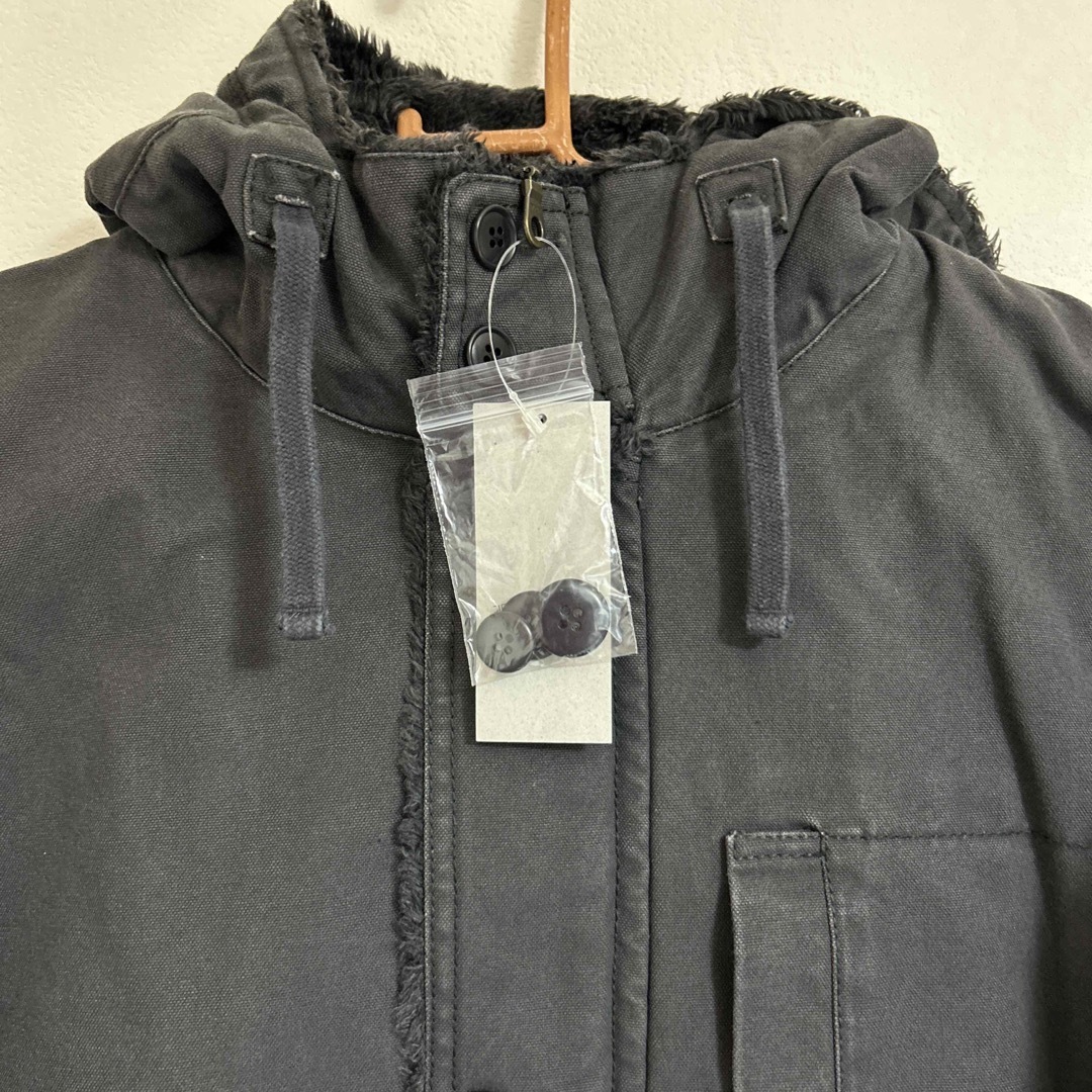 UNIQLO(ユニクロ)のコットン  裏ボア  ジャケット  ダークグレー メンズのジャケット/アウター(ミリタリージャケット)の商品写真