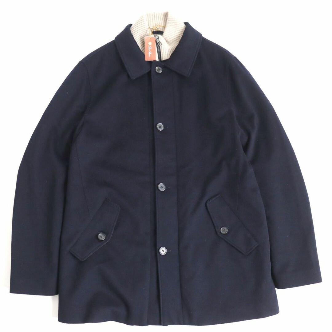 LORO PIANA(ロロピアーナ)の未使用品◆ロロピアーナ カシミヤグリーンストームシステム レイヤード風 中綿入り WZIPUP  カシミヤ100％ ウールコート ネイビー M 伊製　r08-st30310-7161 メンズのジャケット/アウター(その他)の商品写真