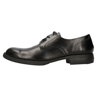 ヨウジヤマモト(Yohji Yamamoto)のYohji Yamamoto POUR HOMME ヨウジヤマモト プールオム 22AW SHINY GLASS PLAIN TOE シャイニーグラス プレーン トゥ レザー シューズ ブラック HE-E80-752-1-04(ドレス/ビジネス)