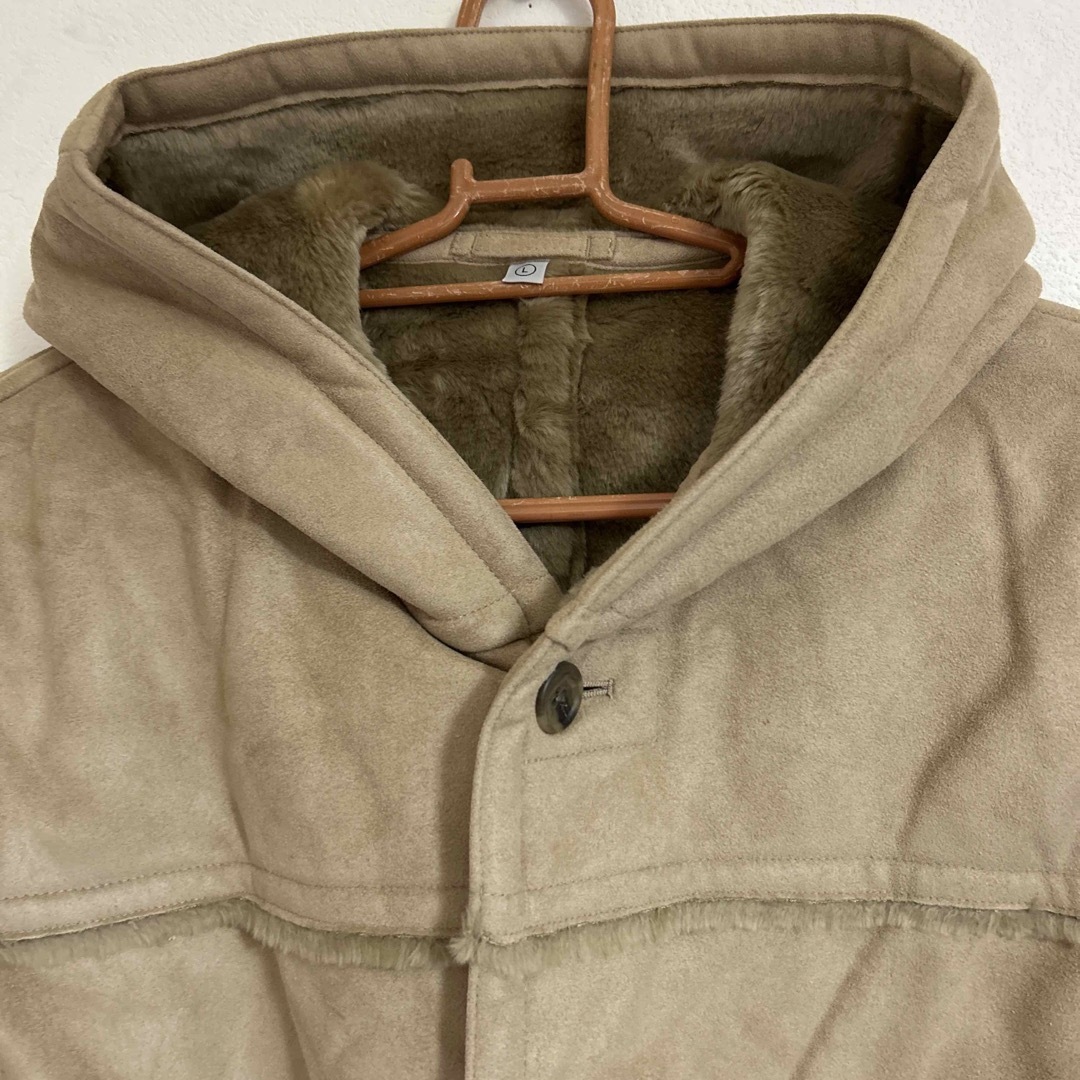 UNIQLO(ユニクロ)のムートンタッチ コート  ベージュ メンズのジャケット/アウター(ダッフルコート)の商品写真
