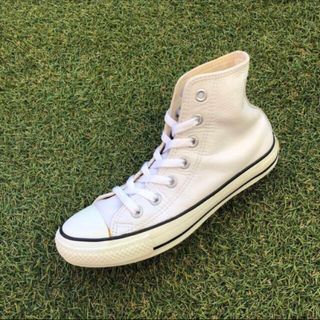 コンバース(CONVERSE)の美品23.5 converse コンバース レザー オールスターHI E233(スニーカー)