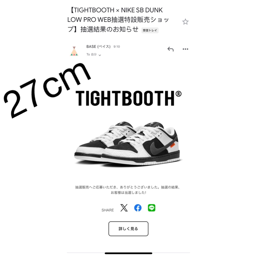 TIGHTBOOTH × Nike SB Dunk Low Pro QS