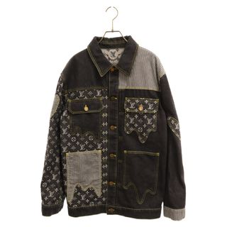 Louis Vuitton LOUISVUITTON Size: 48 RM202M UZC HJA10W Giant Damier Waves  Monogram Denim Jacket