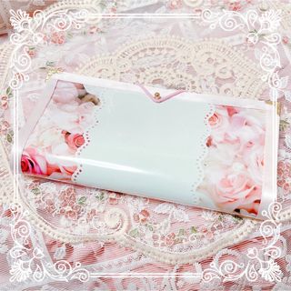 ♡軟質蛇腹ファイル♡　ピンク 薔薇 マステケース おすそ分けファイル(その他)