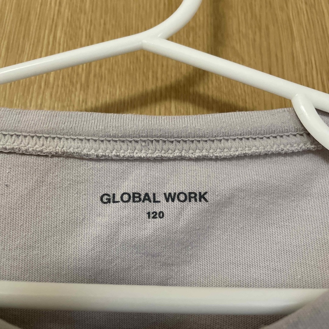 GLOBAL WORK(グローバルワーク)のGLOBAL WORK 女児Tシャツ　120cm キッズ/ベビー/マタニティのキッズ服男の子用(90cm~)(Tシャツ/カットソー)の商品写真